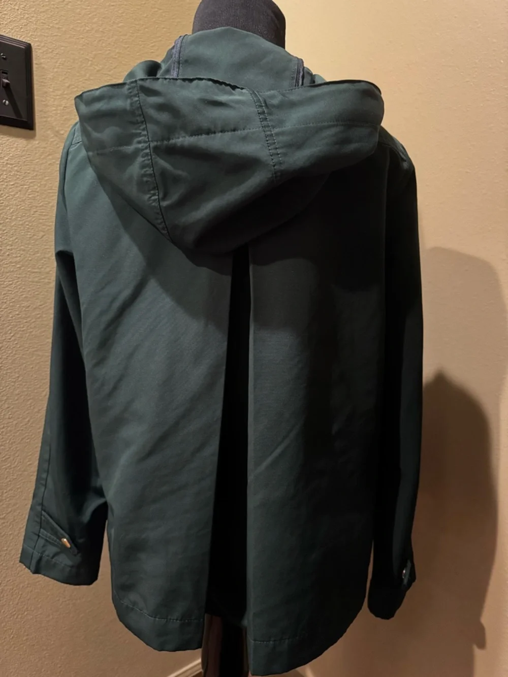 LOFT Dark Green Hooded Jacket XSP - Picture 3 of 4